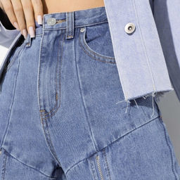 Джинсы с разрезами на молнии по всей длине Bergamo (blue) - Charutti фото 9