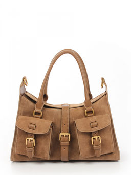 LACCOMA сумка АМ2276-Ф-коричневый натуральная замша хлопок