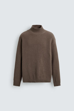 HIGH NECK TEXTURED JUMPER - Zara фото 6