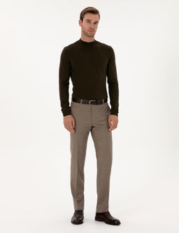 Haki Slim Fit Basic Kazak - Cacharel фото 4