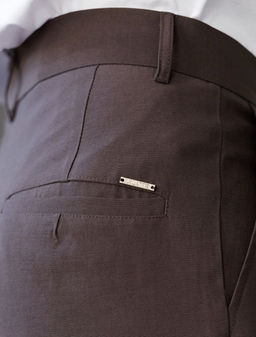 Брюки палаццо с защипами из плотного лиоцелла - Vilatte фото 6