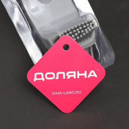 Ёршик для унитаза Доляна, силиконовый, 10558 см, серый фото 3