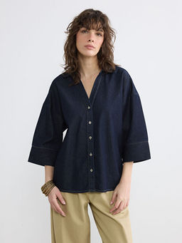 Loose Fit Kad?n Jean G?mlek