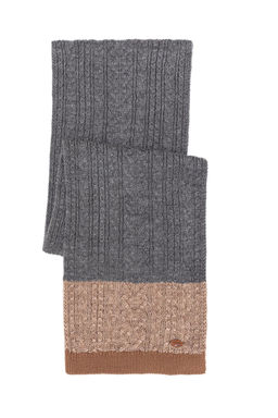 Мужской серый меланжевый шарф Неожиданная скидка в корзине