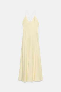 VESTIDO LENCERO ZW COLLECTION / Amarillo pastel - Zara фото 6
