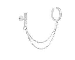 Каффы из серебра куб.циркон., Ю-28046р