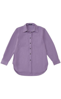 Рубашка вельвет F222-0430 l.lilac - Fine joyce фото 4