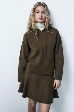 PLAIN KNIT HOODIE - Zara фото 2