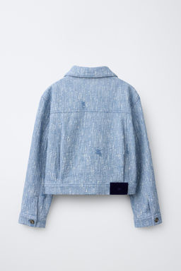 TEXTURED TRUCKER JACKET - Zara фото 2