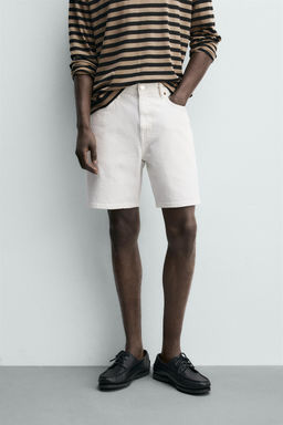 BERMUDA DENIM REGULAR FIT / Blanco roto - Zara фото 2
