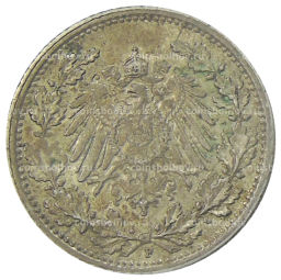 1/2 марки 1916 года F Германия