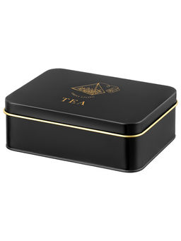 Органайзер для чайных пакетиков 22*16*7,5 см "TEA" с крышкой, черный, металл