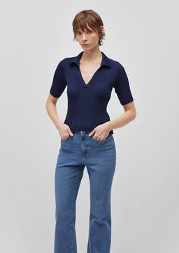 Polo Yaka Lacivert Kazak