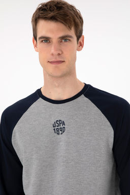 Мужской серый меланжевый свитшот Неожиданная скидка в корзине - U.s. polo assn фото 2