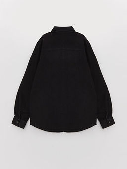 Basic Uzun Kollu Erkek ?ocuk Jean G?mlek