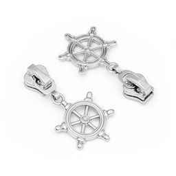 Замок Mzip автомат ТР#5 F02 цв.никель уп.10шт