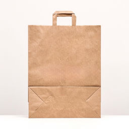 Цена за 25 шт. Пакет крафт без печати, плоская ручка 35×15×45 см