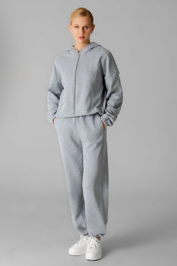 Арт. 2545 Костюм женский с брюками 44-50 (4 шт) Цвет:серый меланж