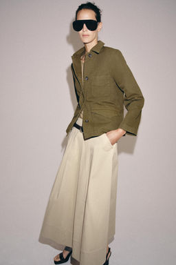 CHAQUETA BOLSILLOS ZW COLLECTION / Khaki