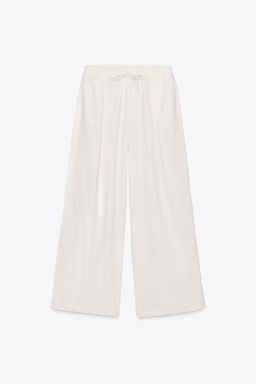 LINEN BLEND TROUSERS - Zara фото 7