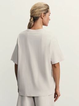 Базовая футболка оверсайз из хлопка / Zarina  фото 5