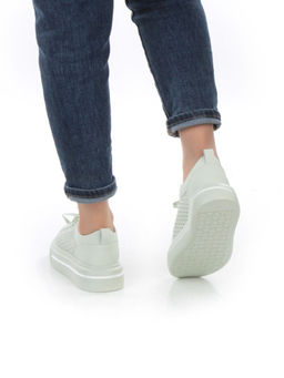 05-DXT52-3 LT. GREEN Кроссовки женские (натуральная кожа) - Фабричный китай фото 3