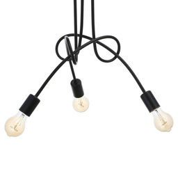 Светильник BayerLux «Узел», E27, 3×40 Вт, 54×54×40 см, чёрный