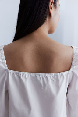 Blusa de algodon con lazos - H&m фото 4