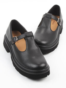 06-DLG02-1 BLACK Туфли женские (натуральная кожа)