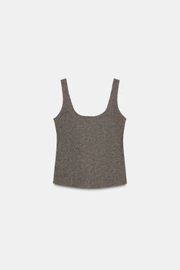 METALLIC THREAD STRAPPY TOP - Zara фото 7