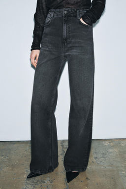 JEANS ZW COLLECTION WIDE LEG TIRO ALTO / Gris - Zara фото 2