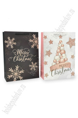 Пакет Новогодний 30*41,5*12 см (12 шт) SF-7826, микс №1 - Больше подарков фото 2