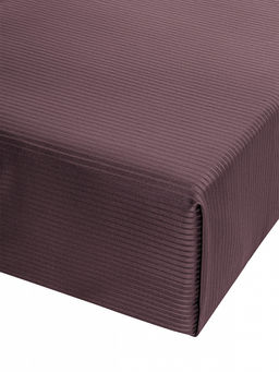Простыня сатин-страйп 210x240 пурпурный сатин - Denastia фото 3