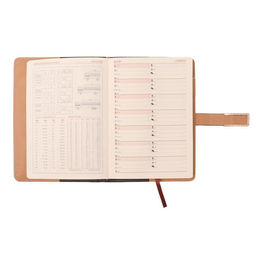 Ежедневник недатированный Calligrata, А5, в линейку, с хлястиком, 100 листов, обложка ПВХ, чёрный