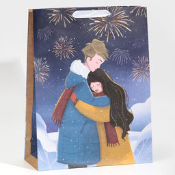 Пакет крафтовый вертикальный Тепло рядом, L 31 40 11.5 см