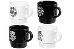 Набор 4 кружек 430 мл 13,5*9,5*9,5 см Кофе на металлической подставке - Elan gallery фото 6