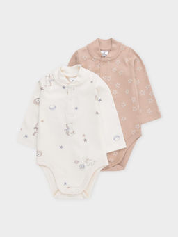 К 6542-2уп/кремовый Н108,бежевый Н105 набор полукомбинезон (боди) яс