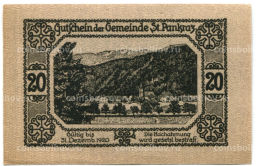 20 геллеров 1920 года Австрия Санкт-Панкранц (нотгельд)