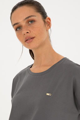 U. S. Polo Assn / Женская футболка антрацитового цвета - U.s. polo assn фото 2