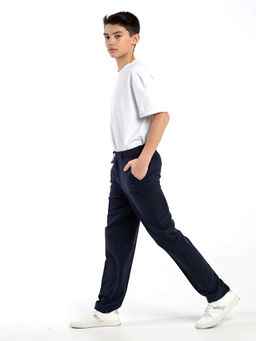 Синие школьные брюки для мальчика Инфанта, модель 0914К фото 4