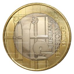 3 евро 2010 года Любляна - Всемирная столица книги