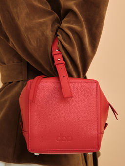 Кожаная сумка Quadra DBR 30989 красный  фото 5