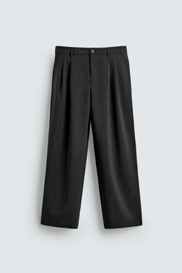 PLEATED WIDE-LEG TROUSERS - Zara фото 7