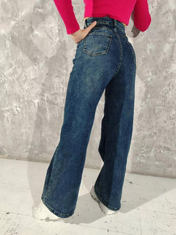 Джинсы трубы широкие палаццо прямые