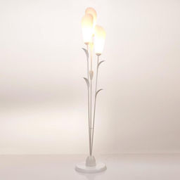 Торшер напольный BayerLux «Лепесток», 3×15 Вт, E27, белый, 28×28×153 см