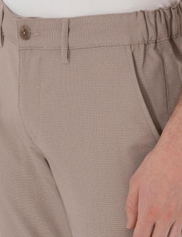 Koyu Bej Slim Fit Beli Lastikli Kanvas Pantolon - Pierre cardin фото 5