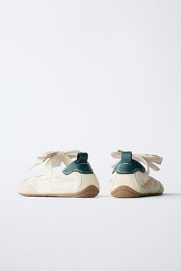 SPORTY BALLERINA SHOES WITH BOW - Zara фото 5