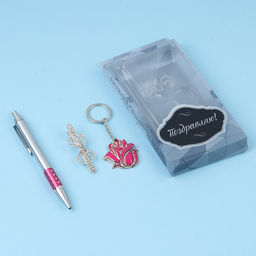 Набор подарочный 3в1 (ручка, заколка, брелок микс) - Simaland фото 2