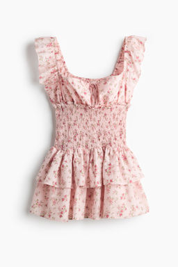 Vestido con cintura nido de abeja - H&m фото 3