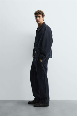 DENIM CHINO TROUSERS - Zara фото 4